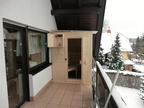 Balkon-Sauna
